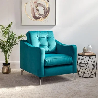 Woods Furniture Cadiz Armchair - Ocean Velvet