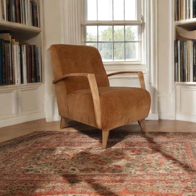 Woods Furniture Ibberton Accent Chair in Umber Henderson Chenille