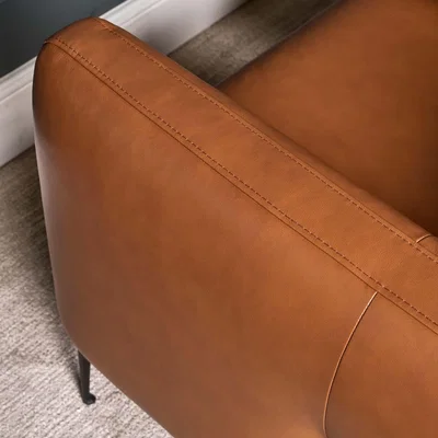 Woods Furniture Carnaby Leather Armchair - Palomino Tan
