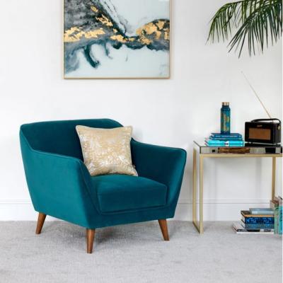 Woods Furniture Freddie Teal Armchair