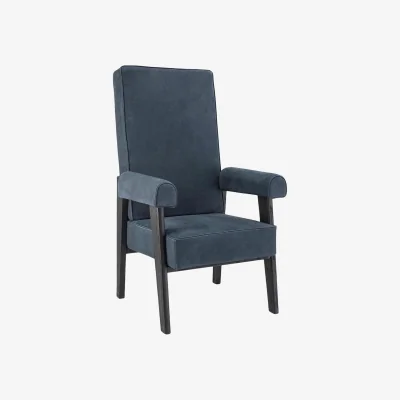 Westwing Upholstered Leather Armchair Milo