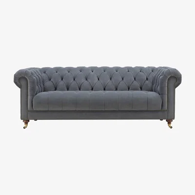 Barker and Stonehouse Ullswater 3.5 Seater Sofa, Pewter Velvet