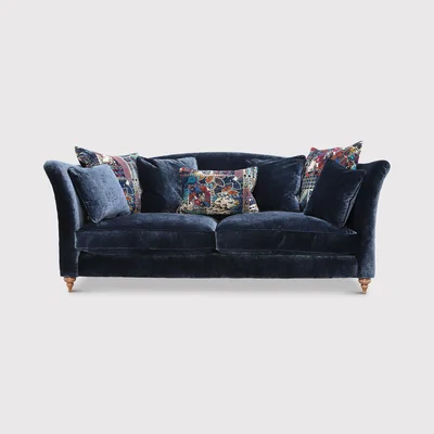 Barker and Stonehouse Claudette Grand Sofa, Blue Fabric | Barker & Stonehouse