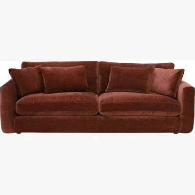 Barker and Stonehouse Fable Extra Large Sofa, Red Fabric | Barker & Stonehouse