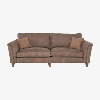 Barker and Stonehouse Darwin Grand Split Frame Leather Sofa