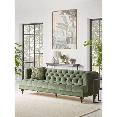 Cox and Cox Fenn Sofa - Soft Forest Green