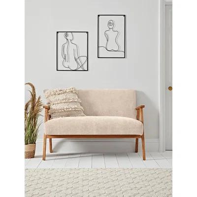 Cox and Cox Relaxed Lounge Sofa - Natural Linen