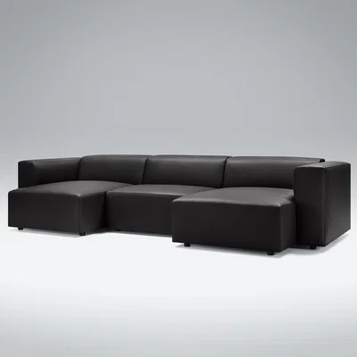 Cuckooland Lovi Furniture Berry Set 02 U Shaped Leather Sofa