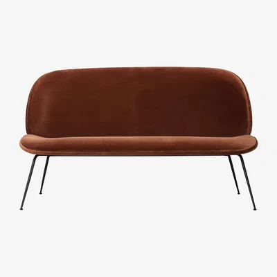 The Conran Shop Beetle Sofa in Rust Velvet & Black