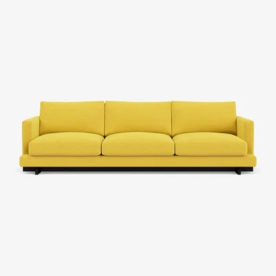The Conran Shop Harper 5-Seater Sofa in Ochre Duro Velvet By The Conran Shop