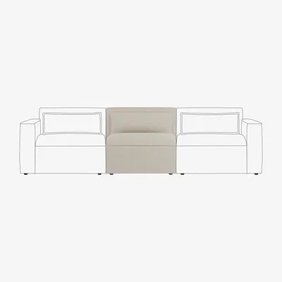 Dunelm Modular Arne Luna Armless Seat Natural