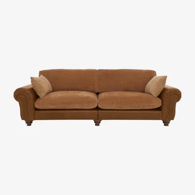 Furniture Village Alexander and James - Lincoln Grande Split Frame Classic Back Sofa - Brown