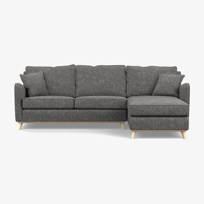 Heal's Heal's Ravello RHF Corner Sofa Melton Wool Shale Natural - Heal's UK Furniture