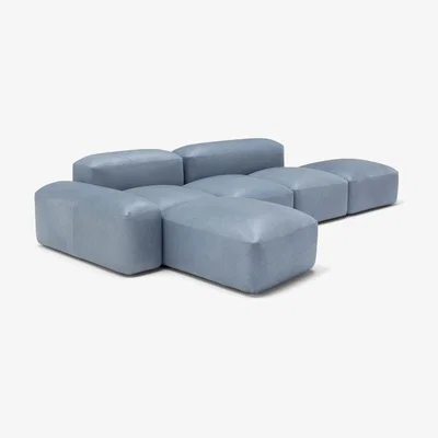 Heal's Amura Lapis Sectional Sofa Composition 1 Nubes Leather 006 - Heal's UK Furniture