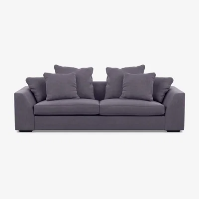 Heal's Heal's Cumulus 5 Seater Sofa In Linen Shadow With Black Feet - Heal's UK Furniture