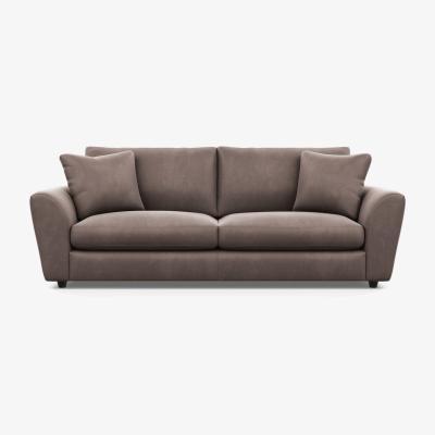 Heal's Heal's Snooze 5 Seater Sofa Velvet Mink Black Feet - Heal's UK Furniture