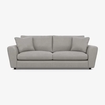 Heal's Heal's Snooze 5 Seater Sofa Smart Luxe Velvet Nickel Black Feet - Heal's UK Furniture