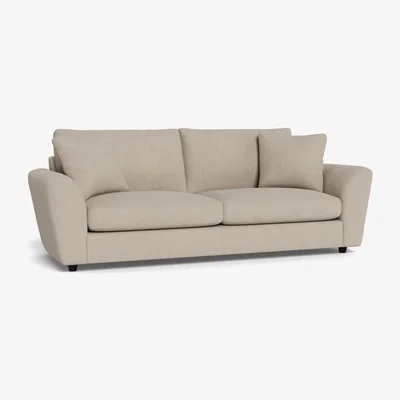 Heal's Heal's Snooze 5 Seater Sofa Broad Weave Putty Black Feet - Heal's UK Furniture