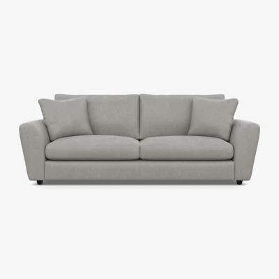 Heal's Heal's Snooze 5 Seater Sofa Texture Pale Grey Black Feet - Heal's UK Furniture