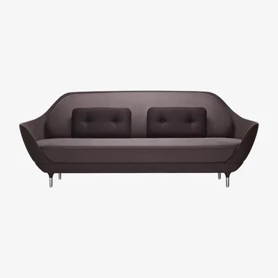 Made in Design Favn Straight sofa - L 221 cm by Fritz Hansen Brown