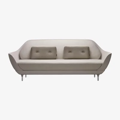 Made in Design Favn Straight sofa - L 221 cm by Fritz Hansen Beige