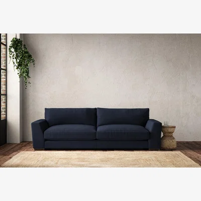 Nkuku Nkuku Guddu Sofa | Make To Order | Grand | Brera Linen Indigo