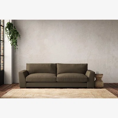 Nkuku Nkuku Guddu Sofa | Make To Order | Grand | Brera Linen Chestnut