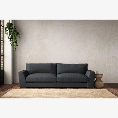 Nkuku Nkuku Guddu Sofa | Make To Order | Grand | Recycled Cotton Thunder