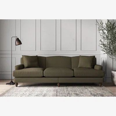 Nkuku Nkuku Deni Sofa | Make To Order | Super Grand | Recycled Cotton Fatigue