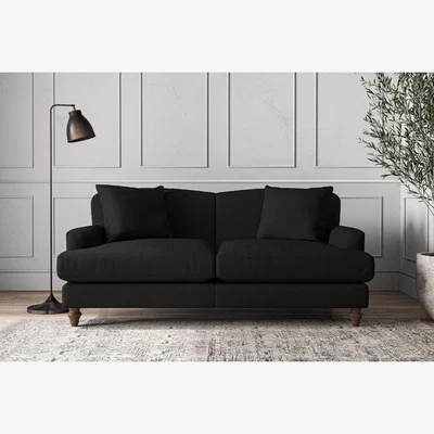 Nkuku Nkuku Deni Sofa | Make To Order | Medium | Brera Linen Charcoal