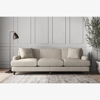 Nkuku Nkuku Deni Sofa | Make To Order | Super Grand | Brera Linen Natural