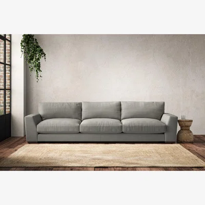 Nkuku Nkuku Guddu Sofa | Make To Order | Super Grand | Brera Linen Smoke