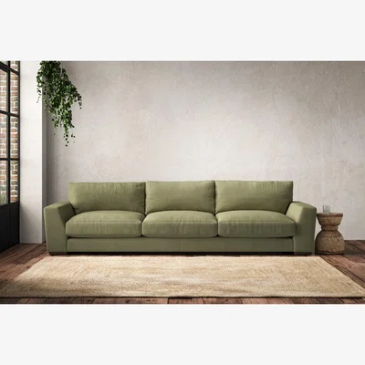 Nkuku Nkuku Guddu Sofa | Make To Order | Super Grand | Brera Linen Sage