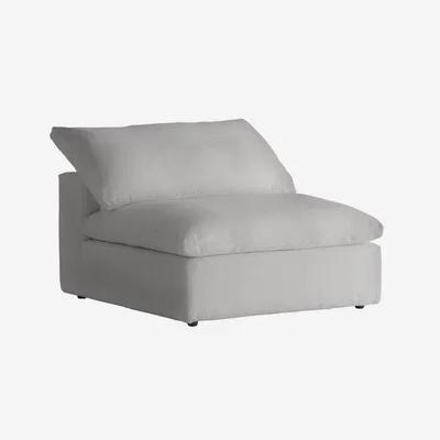 Olivia's Andrew Martin Truman Armless Cover Set Section Sofa White