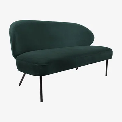 Olivia's Present Time Puffed Sofa Dark Green