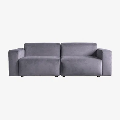 Olivia's Olivia's Cara Modular Sofa Placido Nickel / Sofa