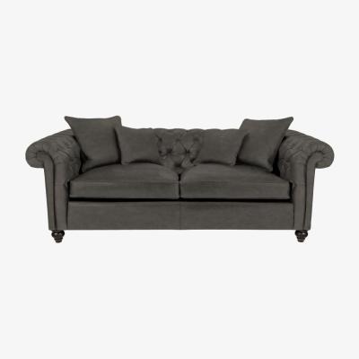 Olivia's Duresta Connaught Leather Medium Sofa / Coffee Bean