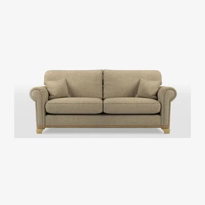 Downtown Wood Bros Lavenham Leather Formal Back Sofa
