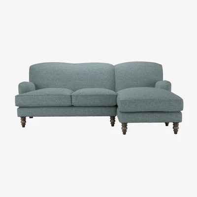 Sofa.com Snowdrop Medium RHF Chaise Sofa in Hydrangea Highland Tweed - sofa.com