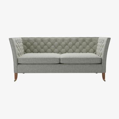 Sofa.com Descartes 2.5 Seat Sofa in Grey Marl Highland Tweed - sofa.com