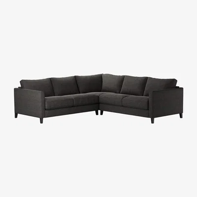 Sofa.com Izzy Small Corner Sofa in Anthracite Quartz - sofa.com