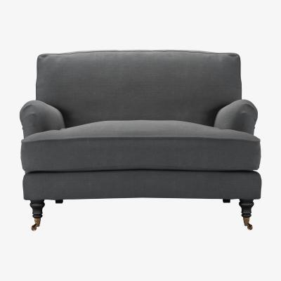 Sofa.com Bluebell Loveseat in Monsoon Brushed Linen Cotton - sofa.com