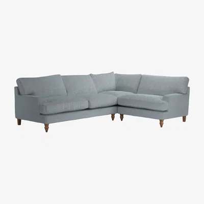 Sofa.com Isla Asym. Crn: LHF 2.5 Seat w RHF Loveseat in Buttermere Baylee Viscose Linen - sofa.com