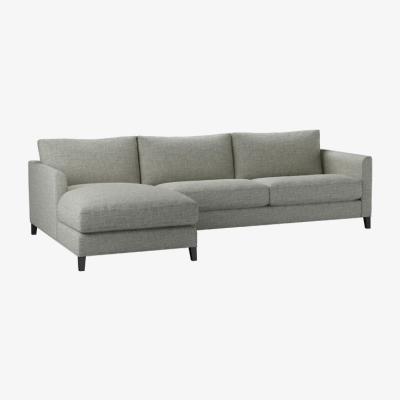 Sofa.com Izzy Large LHF Chaise Sofa in Grey Marl Highland Tweed - sofa.com