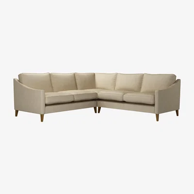 Sofa.com Iggy Medium Corner Sofa in White Sands Soft Chenille - sofa.com