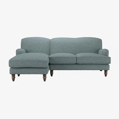 Sofa.com Snowdrop Medium LHF Chaise Sofa in Hydrangea Highland Tweed - sofa.com