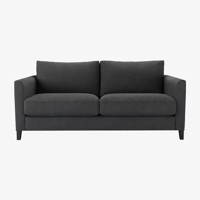 Sofa.com Izzy 2.5 Seat Sofa (breaks down) in Charcoal Brushed Linen Cotton - sofa.com