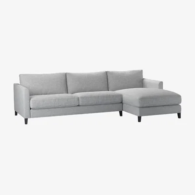 Sofa.com Izzy Large RHF Chaise Sofa in Frost Highland Tweed - sofa.com