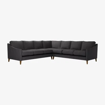 Sofa.com Iggy Large Corner Sofa in Cadet Soft Chenille - sofa.com