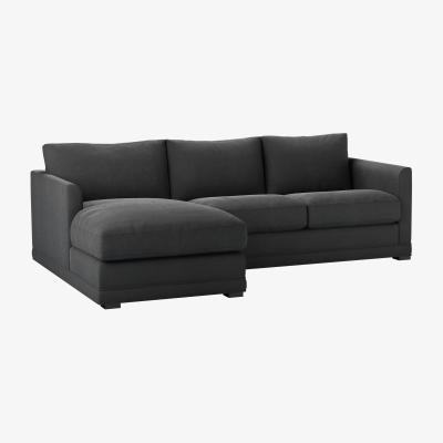 Sofa.com Aissa Small LHF Chaise Sofa in Arctic Seal Easy Cotton - sofa.com